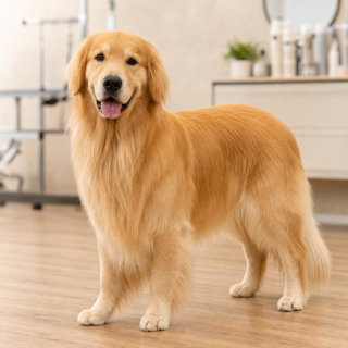 Long, curly, or double dog coat